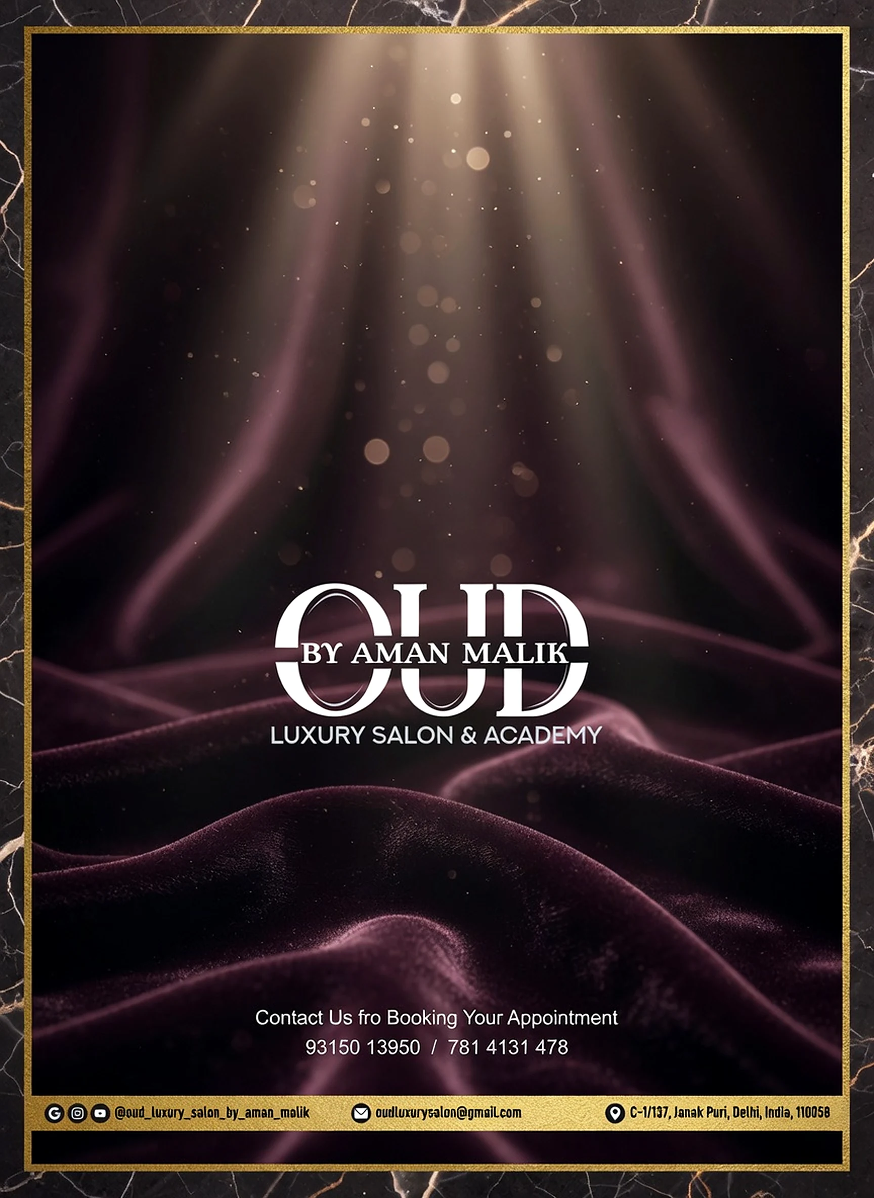 OUD Luxury Salon & Academy by Aman Malik — cinematic brand cover